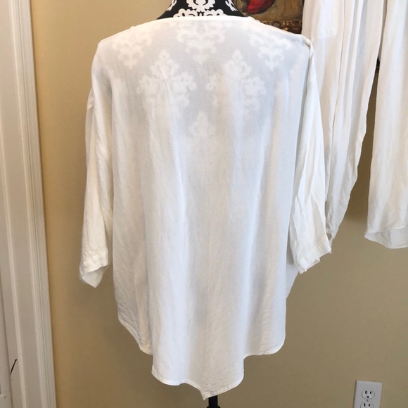 🇲🇦 2-piece Boho side button pants asymmetrical point front top set - Picture 3 of 12